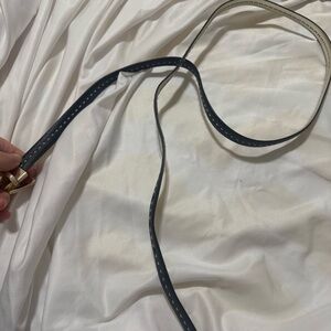 Elegant Black Leather Belt